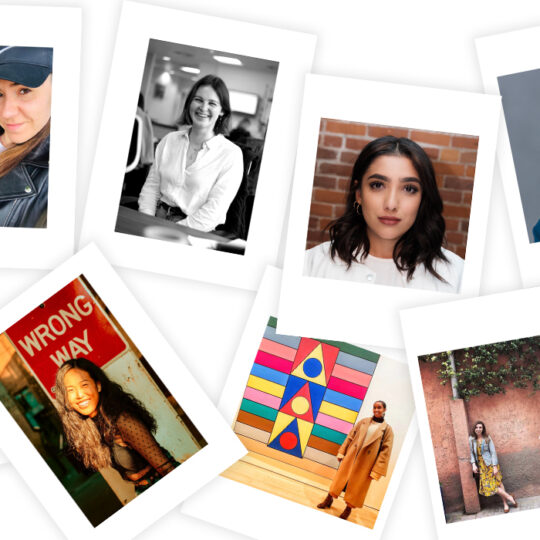 headshots of various women on a white background