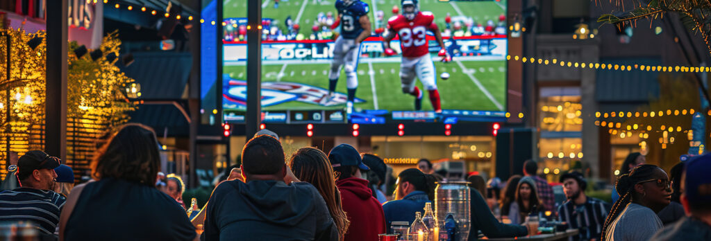 Super Bowl TV Screen