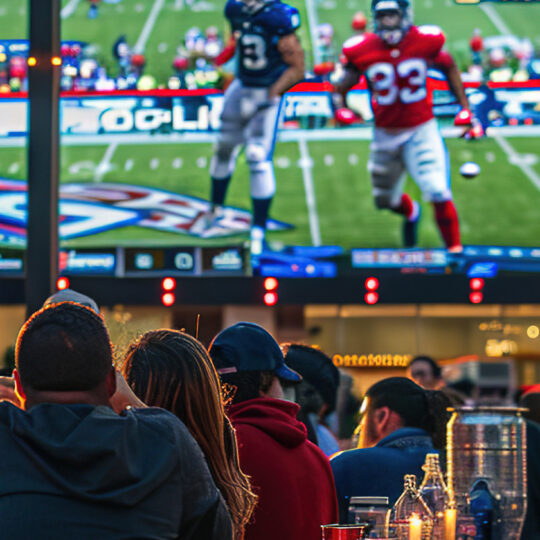 Super Bowl TV Screen