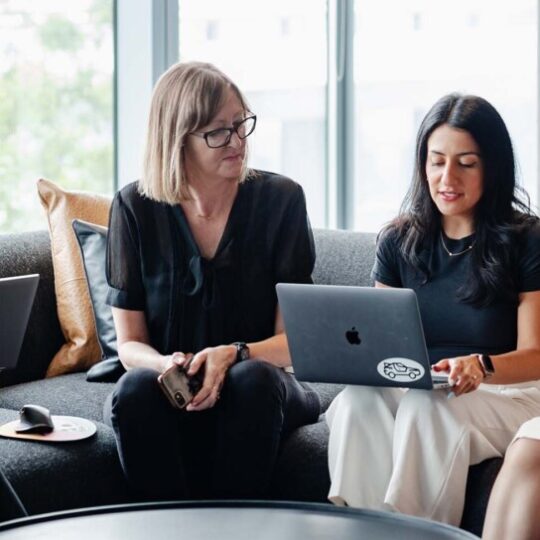 Women meeting around a table