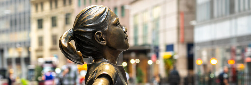 International Women's Day Girl Statue