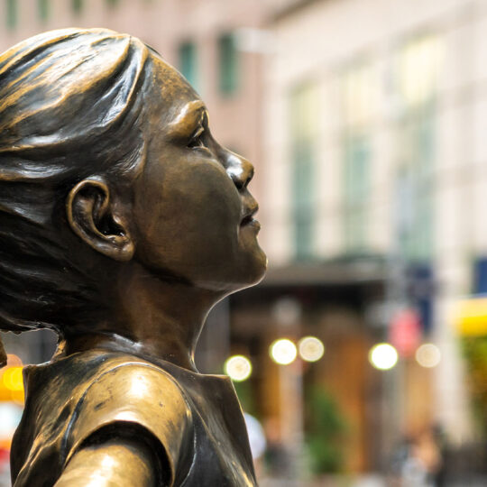 International Women's Day Girl Statue