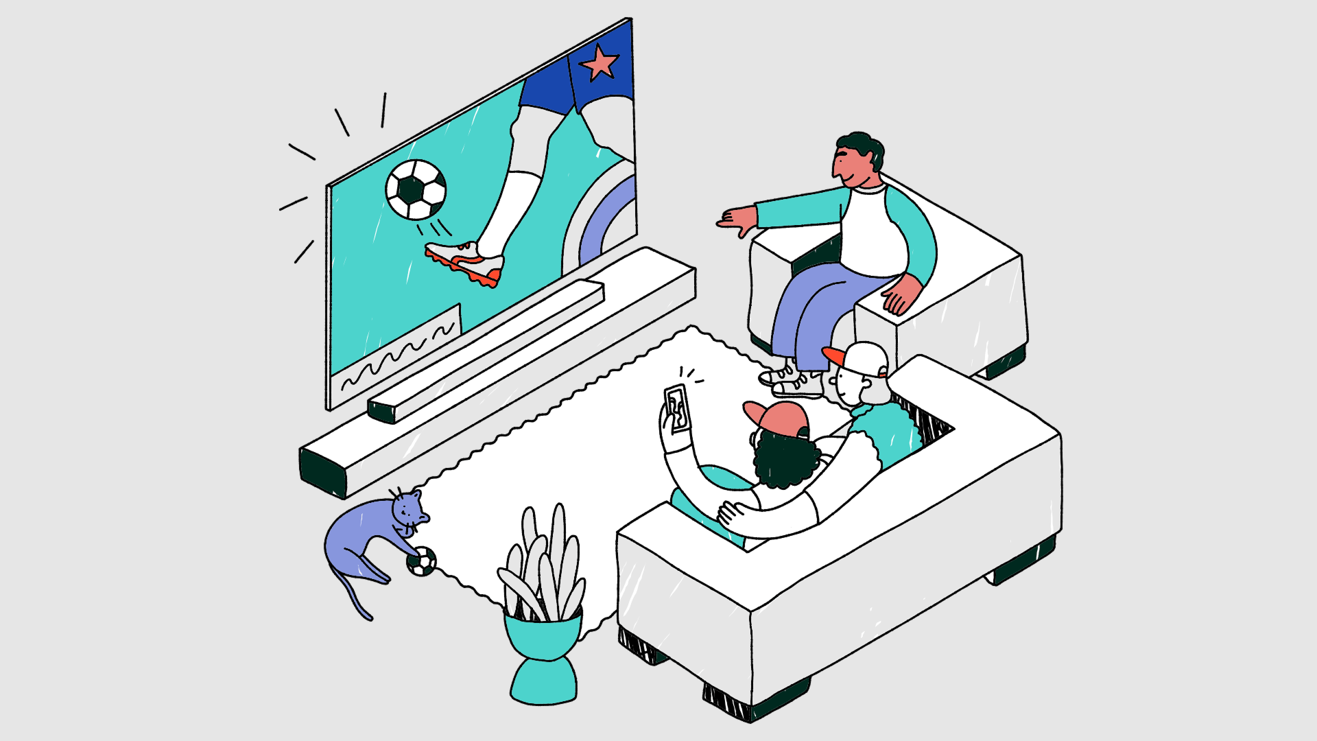 Streaming TV illustration