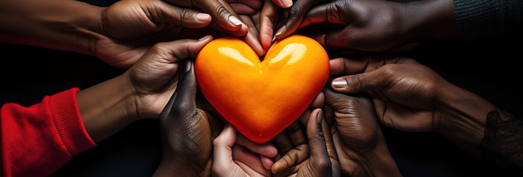 hands holding a heart