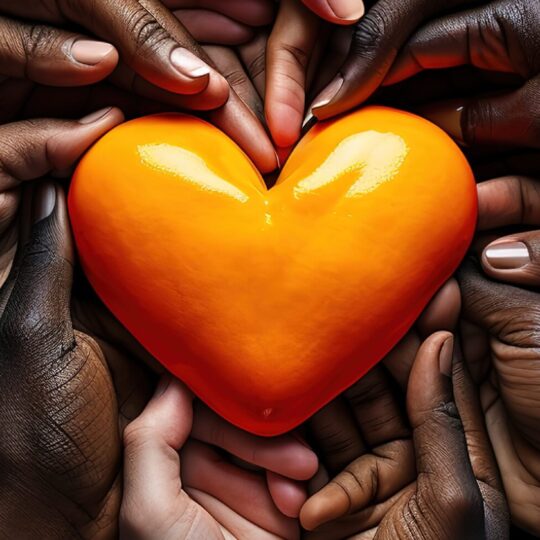 hands holding a heart