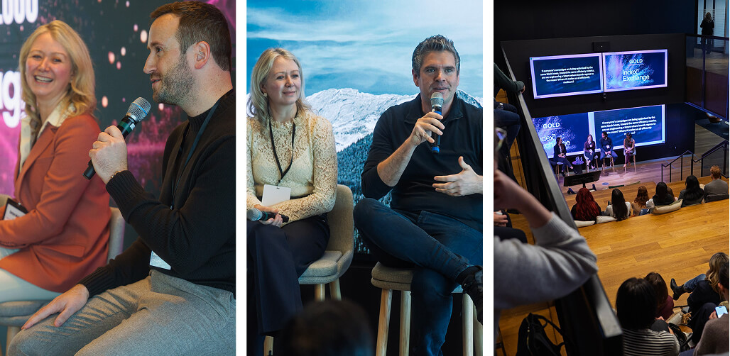 A collage of photos from the IPG event