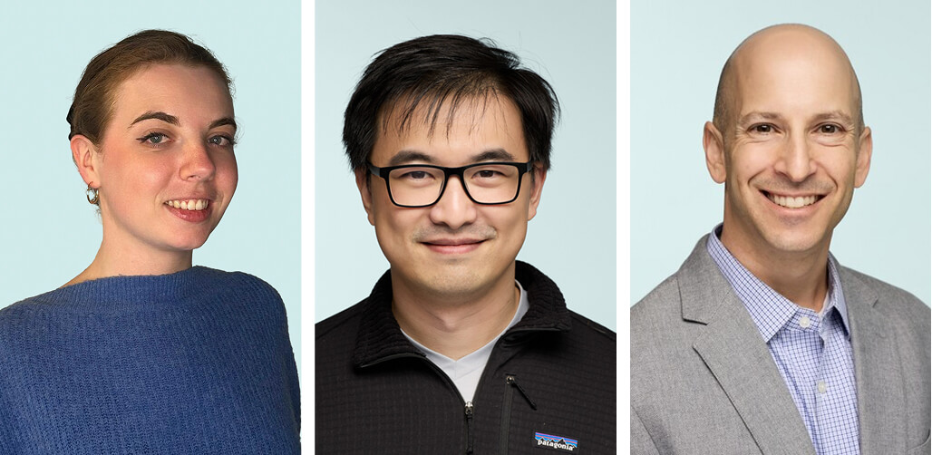 Picture of Astrid Vandecandelaere, Ran Li, and Shael Fryer