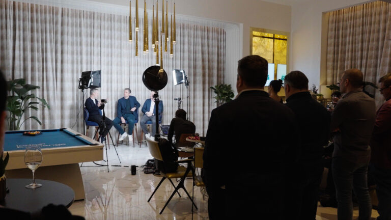 Picture of people being interviewed