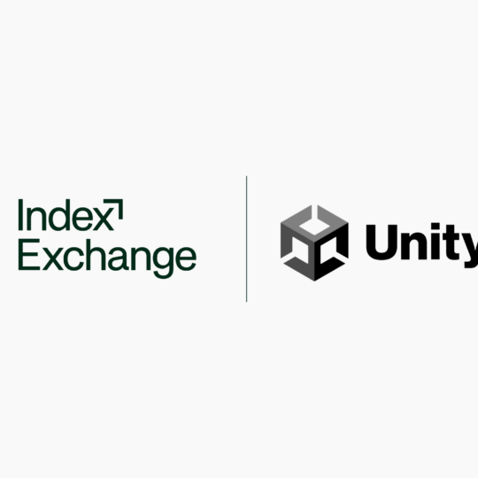 Index Exchange and Unity logos