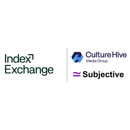 Index Exchange, Culture Hive, and Subjective logos