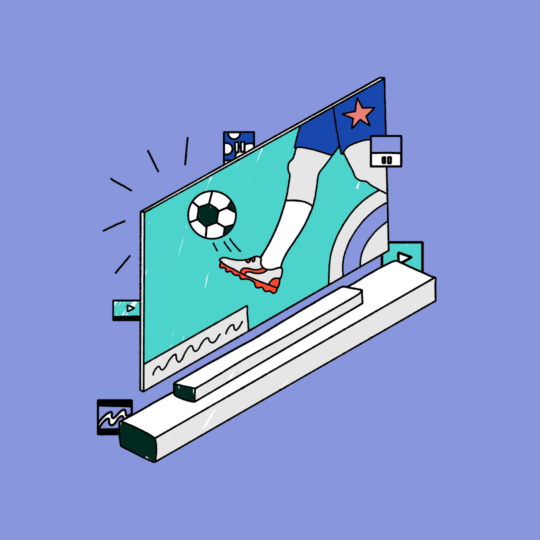 サッカー、TV