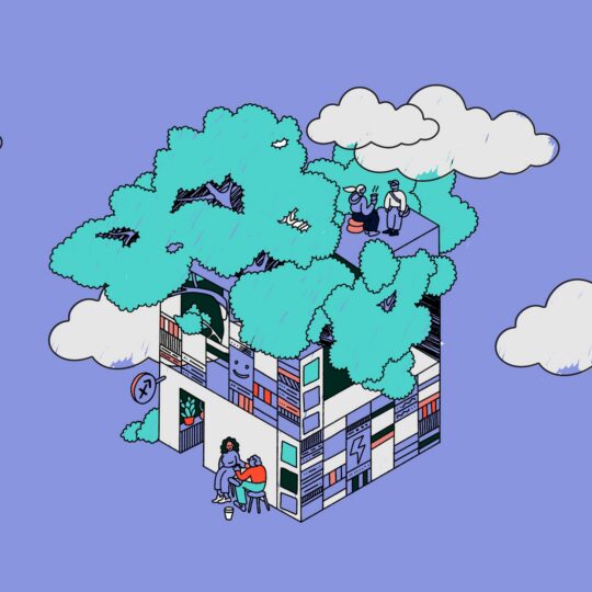 Cloud illustration for Chalice and Dentsu case study